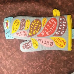 Blue Q BUTTER oven mitt